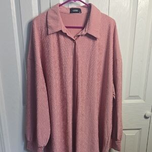 Cider Ribbed Top in Dusty Rose